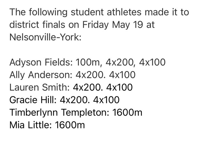 track results